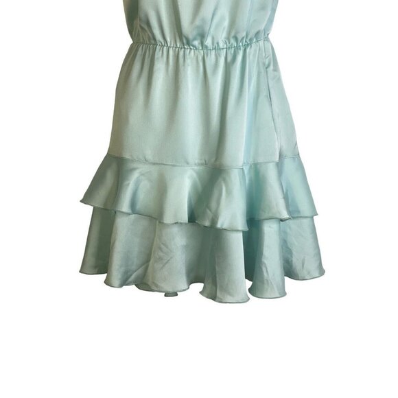 Show Me Your MuMu Womens Superstar One Shoulder Neckline Ruffle Mini Dress Small - Picture 4 of 8